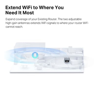 Mercusys ME25BE WiFi 7 netværksrækkeviddeforlænger