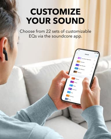 Soundcore K20i true wireless in-ear høretelefoner (sort)