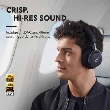 Soundcore Space One trådløse around-ear høretelefoner (sort)