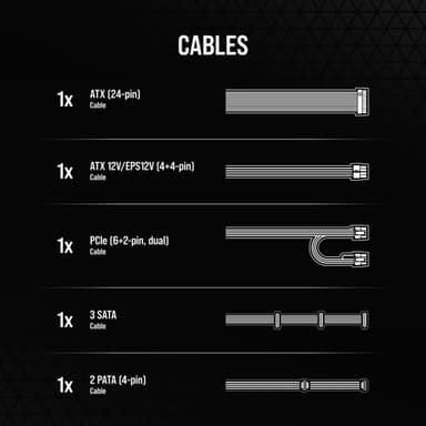 Corsair CX650 strømforsyning (650W)