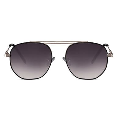 Aviator solbriller - guld med sort linse