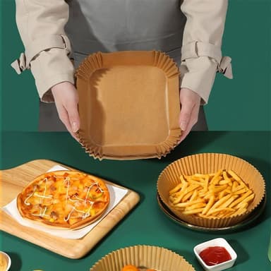 Bagepladepapir til Airfryer 16x4,5cm - 100-pak - Lille
