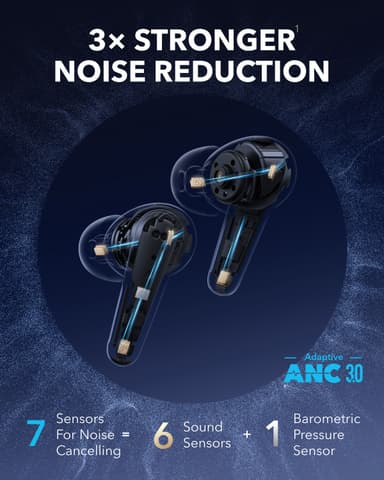 Soundcore Liberty 4 Pro true wireless in-ear høretelefoner (sort)