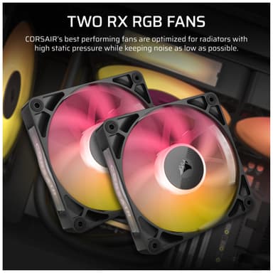 Corsair iCUE LINK TITAN 240mm RX RGB CPU-vandkøler (sort)