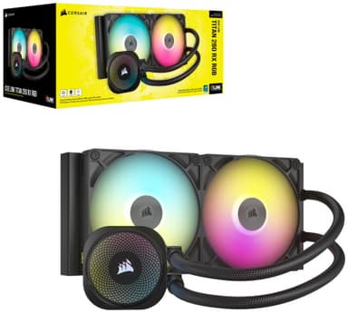 Corsair iCUE LINK TITAN 280mm RX RGB CPU-vandkøler (sort)