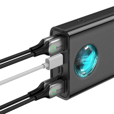 BASEUS hurtigopladningssæt 30000mAh Powerbank 65W 5 udgange