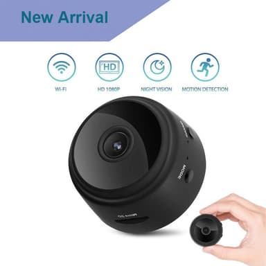 Mini Spy Kamera Trådløs Wifi IP Hjemmesikkerhedskamera HD 1080P
