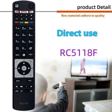 Udskiftning af fjernbetjening til RC5118F til Hitachi TV