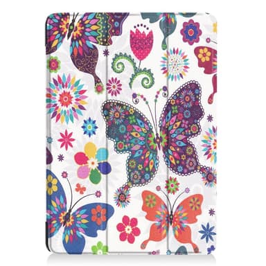 Til iPad 9.7 (2018)/9.7 (2017) Trifoldet stativetui - Sommerfugle