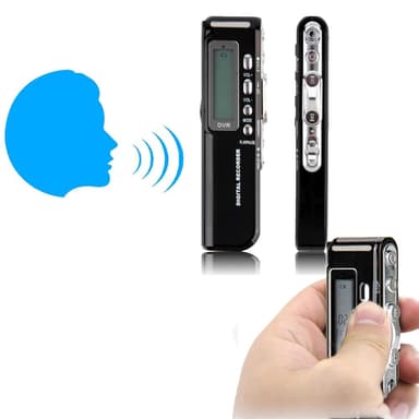 R10 8GB USB LCD-skærm Digital lyd Stemmeoptager Diktafon