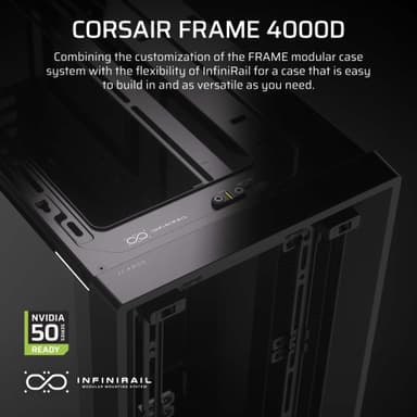 Corsair FRAME 4000D Mid-Tower PC-kabinet (sort)
