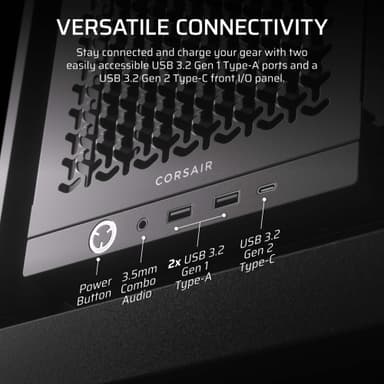Corsair FRAME 4000D Mid-Tower PC-kabinet (sort)