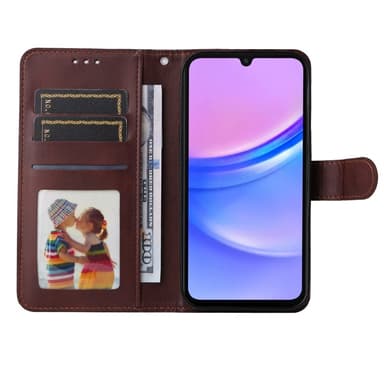 SKALO Samsung A16 PU-læder Pungetui - Brun