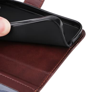 SKALO Samsung A16 PU-læder Pungetui - Brun