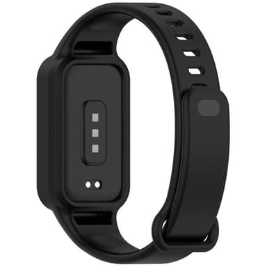 Silikonearmbånd til Redmi Band 3 / Xiaomi Smart Band 9 Active - Svart