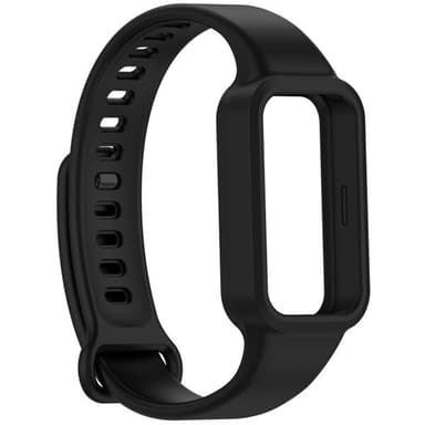 Silikonearmbånd til Redmi Band 3 / Xiaomi Smart Band 9 Active - Svart