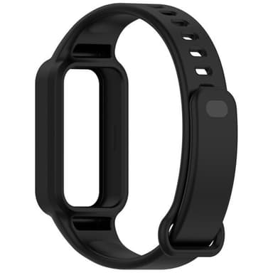 Silikonearmbånd til Redmi Band 3 / Xiaomi Smart Band 9 Active - Svart