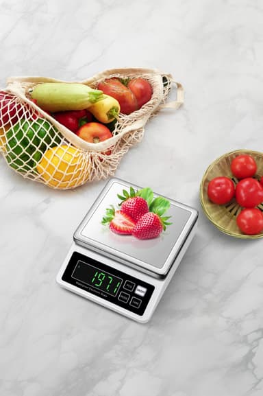 Elektronisk digital vægt Hvid 3 kg/0,1 g