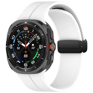 Urrem med magnetisk spænde, Samsung Watch Ultra 24mm Hvid