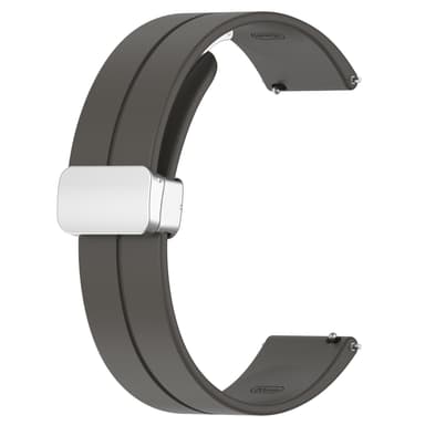 Magnetisk silikone urarmbånd 22 mm Grå
