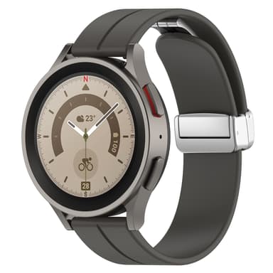 Magnetisk silikone urarmbånd 22 mm Grå