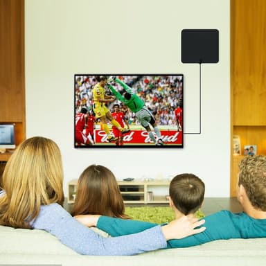 Indendørsantenne til fuld HDTV-modtagelse 25 dB - sort