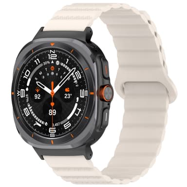 Samsung Galaxy Watch Ultra Dotted Magnetisk rem Hvid