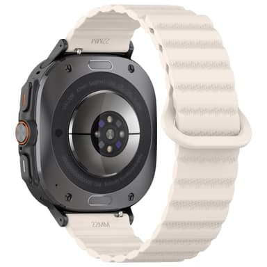 Samsung Galaxy Watch Ultra Dotted Magnetisk rem Hvid
