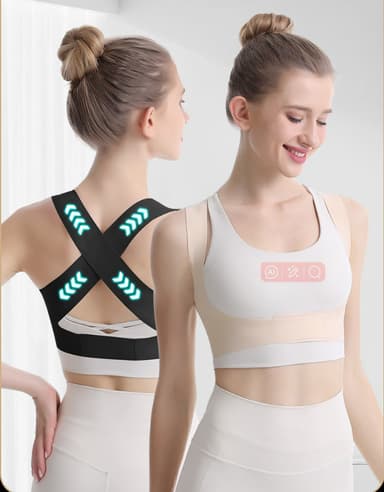 Posture Corrector for rygstøtte - let og åndbar Beige L