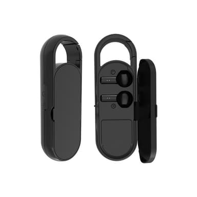 Bærbare Bluetooth-højttaler-hovedtelefoner Sort