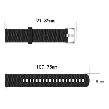 Garmin VivoActive 4S armbånd silikone Sort
