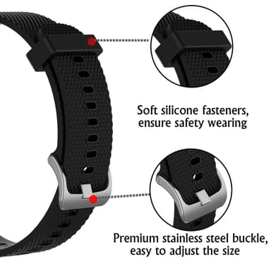 Garmin VivoActive 4S armbånd silikone Sort