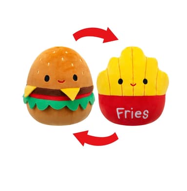 Squishmallows P20 Flip A Mallows - Carl Cheeseburger/ Floyd Pommes frites