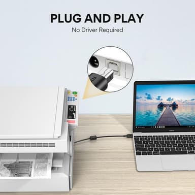 NÖRDIC USB2.0 A han til B han kabel 3m