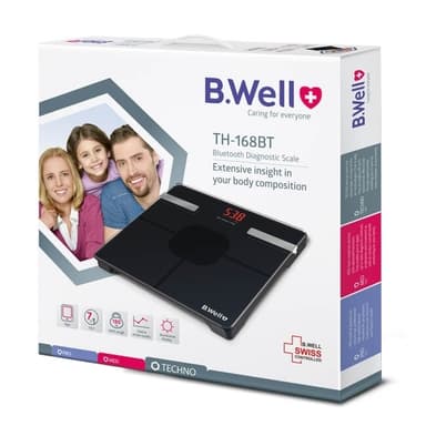 B.WELL Badevægt TH168 Bluetooth kropsfedtvægt