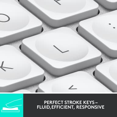 Logitech MX Keys Mini trådløst tastatur til Mac (pale gray)