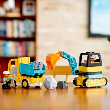 LEGO DUPLO Town Lastbil og gravemaskine på larvefødder 10931