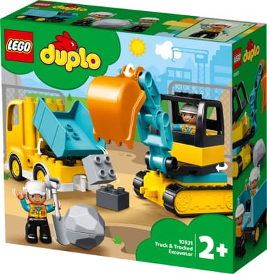 LEGO DUPLO Town Lastbil og gravemaskine på larvefødder 10931