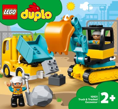 LEGO DUPLO Town Lastbil og gravemaskine på larvefødder 10931