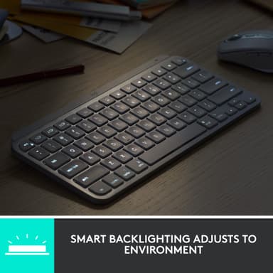 Logitech MX Keys Mini trådløst tastatur til Mac (pale gray)