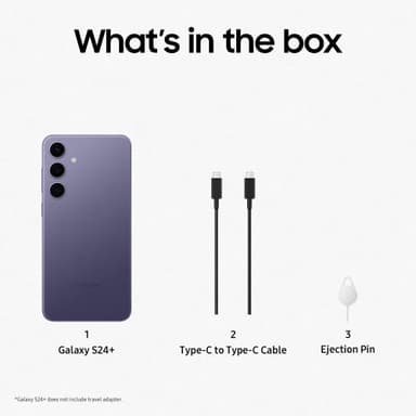 Samsung Galaxy S24 Plus 5G smartphone 12/256GB Cobalt Violet RDU