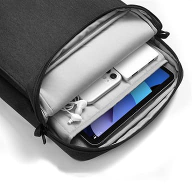Vandafvisende iPad- og laptoptaske i polyester, 13,3"" - svart