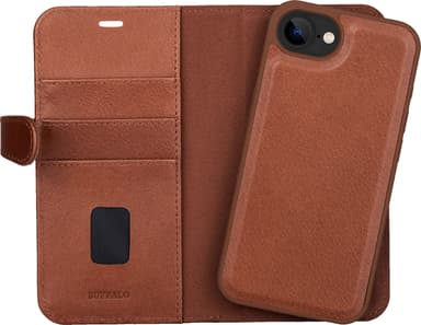 Buffalo iPhone 16E 2i1 pungetui (brun)