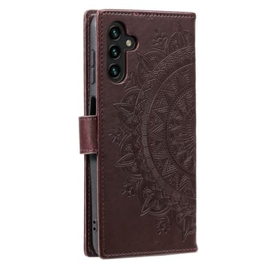 SKALO Samsung S25 Mandala Flip Cover - Brun