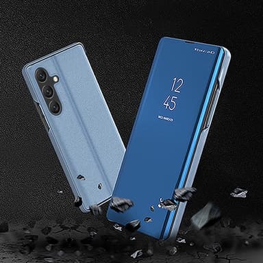 SKALO Samsung S25 Clear View Flip Cover - Lilla