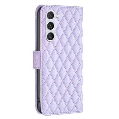 SKALO Samsung S25 BINFEN COLOR Quiltet cover Flip Cover - Lilla