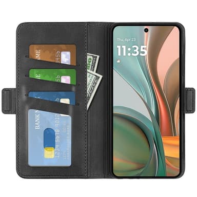 SKALO Motorola Moto G75 5G Premium ID Flip Cover - Sort