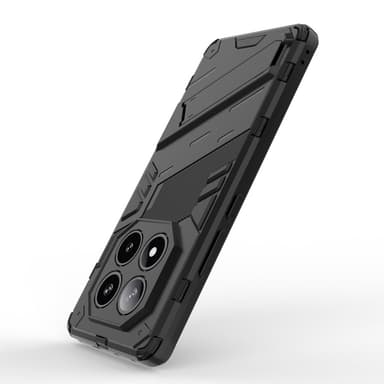 SKALO Xiaomi Redmi Note 14 Pro 5G Armor Hybrid Punk Cover - Sort