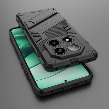 SKALO Xiaomi Redmi Note 14 Pro 5G Armor Hybrid Punk Cover - Sort