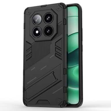 SKALO Xiaomi Redmi Note 14 Pro 5G Armor Hybrid Punk Cover - Sort